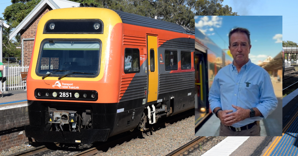 Paul Toole and Endeavour Train